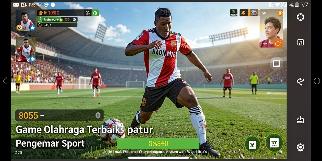 Tampilan gameplay menarik dari game olahraga 8055 dengan aksi dinamis.