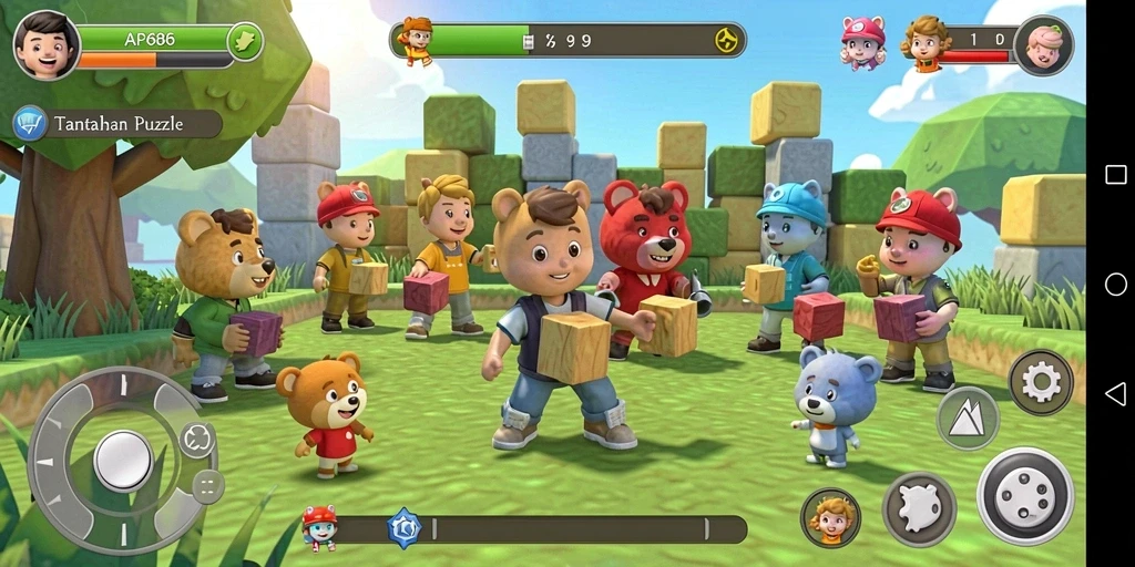 Screenshot gameplay AP686 menampilkan tantangan puzzle yang menarik dan seru.