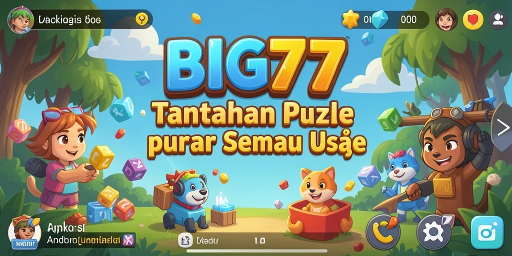 Tampilan gameplay seru di BIG77 dengan berbagai teka-teki.