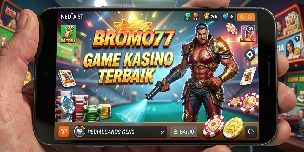 Screenshot gameplay BROMO77 menampilkan suasana Kasino yang mengasyikkan.