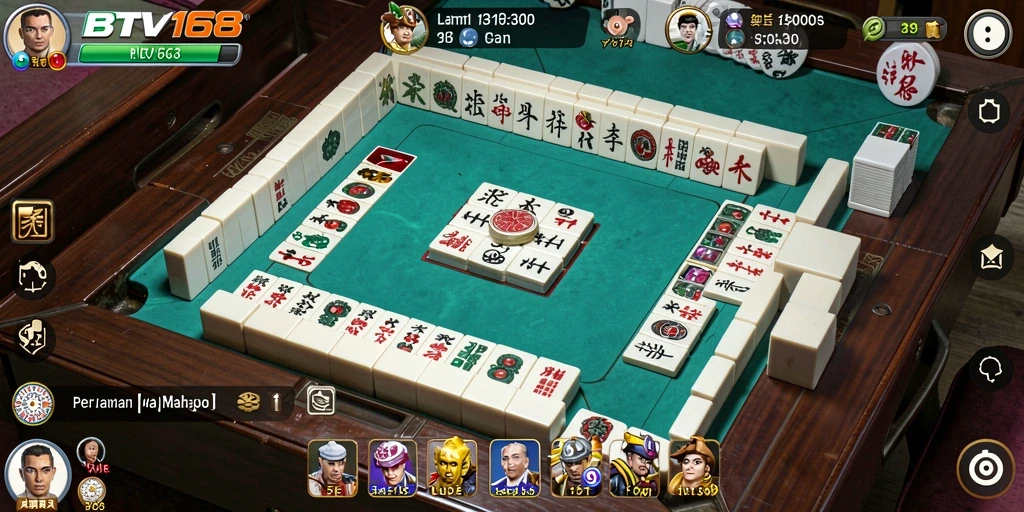 Tampilan gameplay BTV168 yang menarik dan grafis Mahjong yang mengesankan.