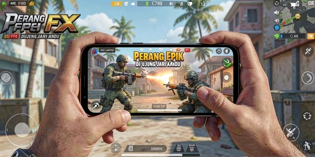 Screenshot gameplay C789 yang menampilkan aksi seru di medan perang FPS.