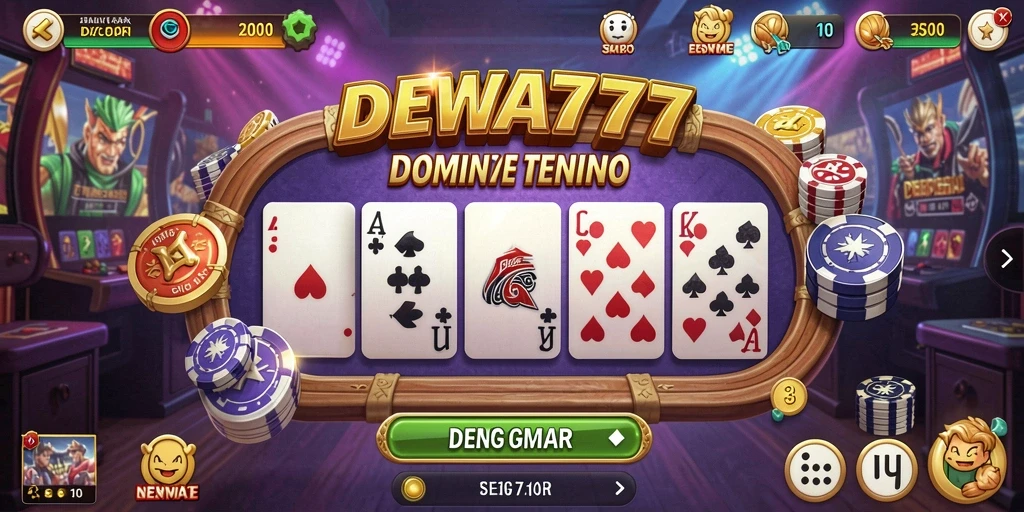 Tangkapan layar DEWA777 menampilkan aksi seru permainan Domino.