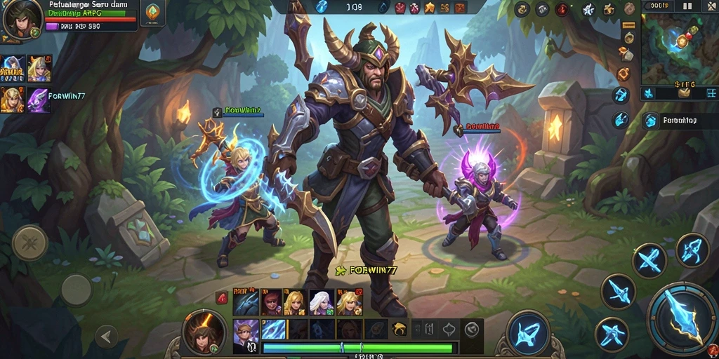Screenshot menunjukkan aksi seru dalam pertarungan ARPG.