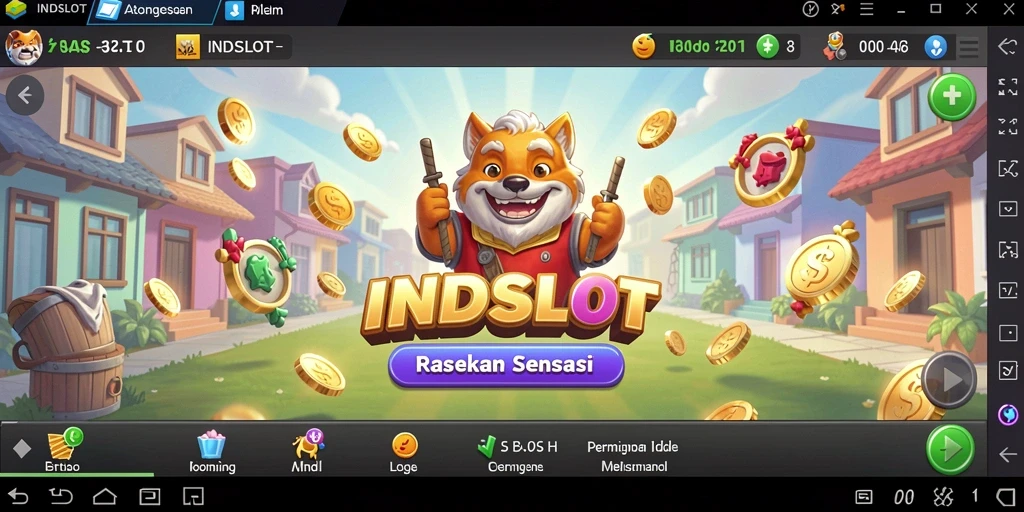 Tangkapan layar gameplay <strong>INDSLOT</strong> yang menunjukkan mesin slot yang seru dan menarik.