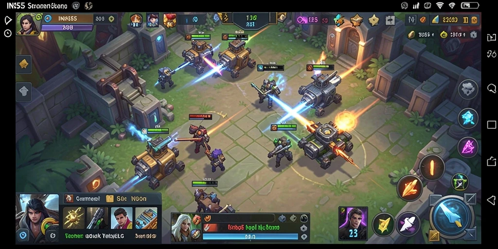 Tampilan gameplay strategis dari INS55 yang menegangkan.