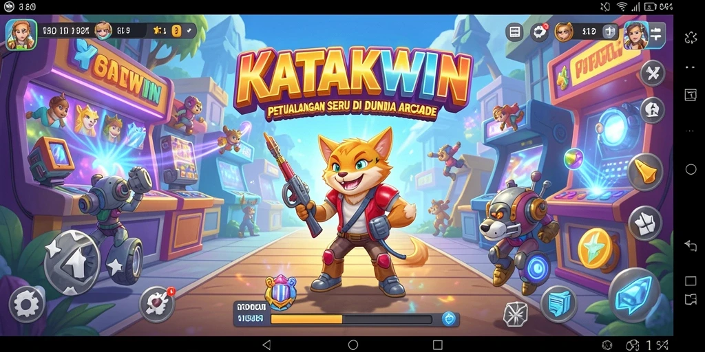 Screenshot dari gameplay seru KATAKWIN yang menampilkan aksi menarik.