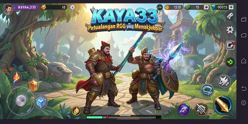 Tampilan gameplay RPG KAYA33 yang mendebarkan dan penuh aksi.