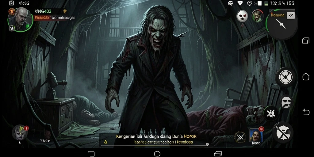 Gameplay menyeramkan KING403 dengan suasana mencekam dan lingkungan yang menakutkan.