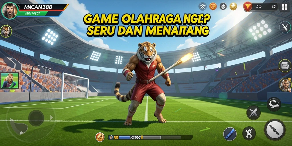 Tampilan gameplay <strong>MACAN388</strong> yang menarik dalam pertandingan olahraga.