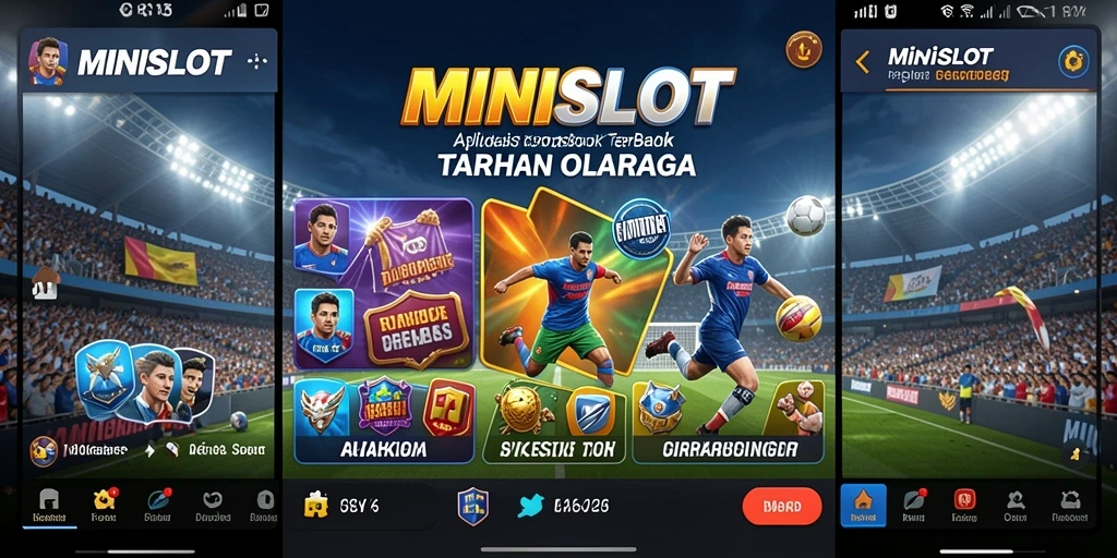 Tampilan antarmuka gameplay MINISLOT dengan fitur taruhan olahraga.