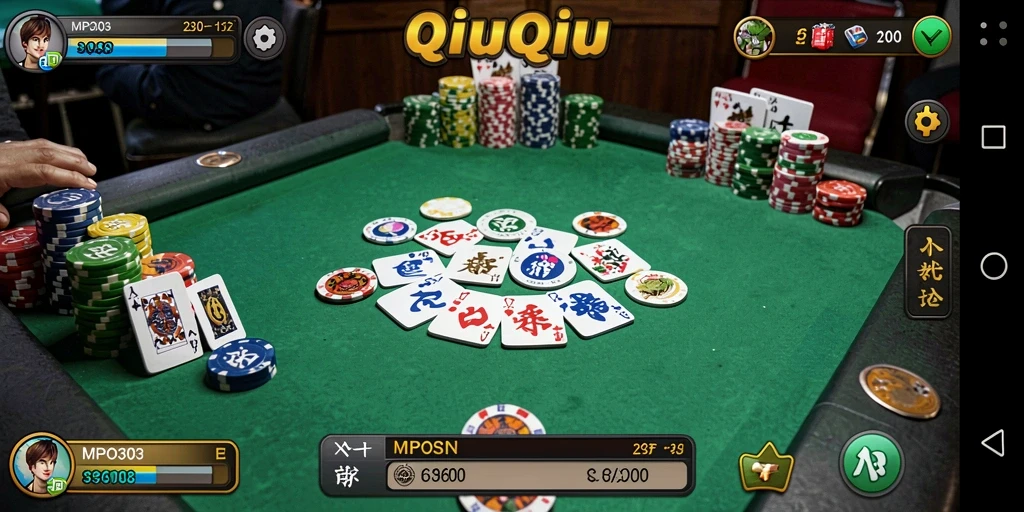 Screenshot gameplay QiuQiu yang seru dan kompetitif.