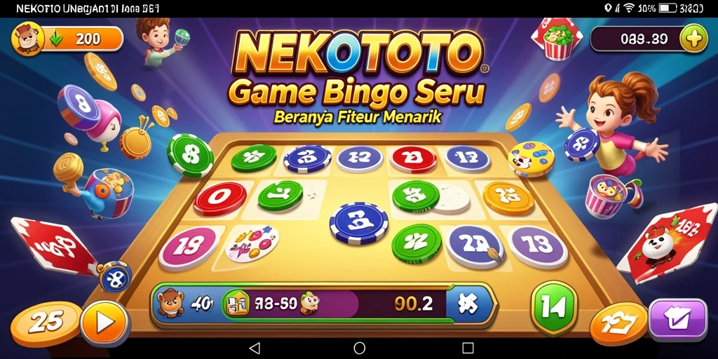 Tampilan gameplay Bingo yang seru dan interaktif di NEKOTOTO.