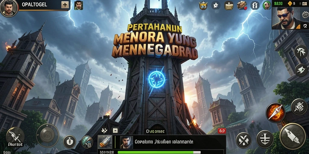 Tampilan gameplay OPALTOGEL yang mendebarkan di Tower Defense.
