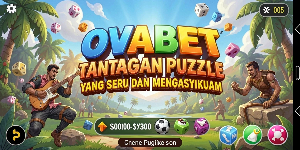 Gameplay Puzzle OVABET yang menantang dan seru.