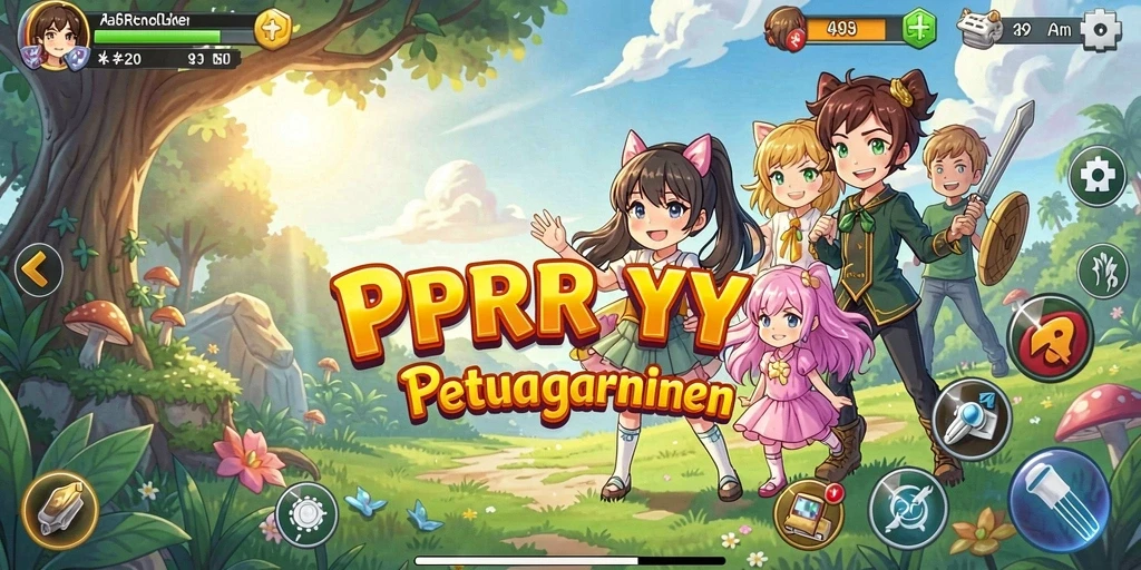 Tangkapan layar PPRRYY menampilkan karakter Anime dalam pertempuran epik.