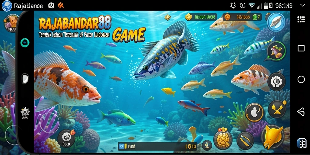 Tampilan gameplay Tembak Ikan yang seru dan menantang.