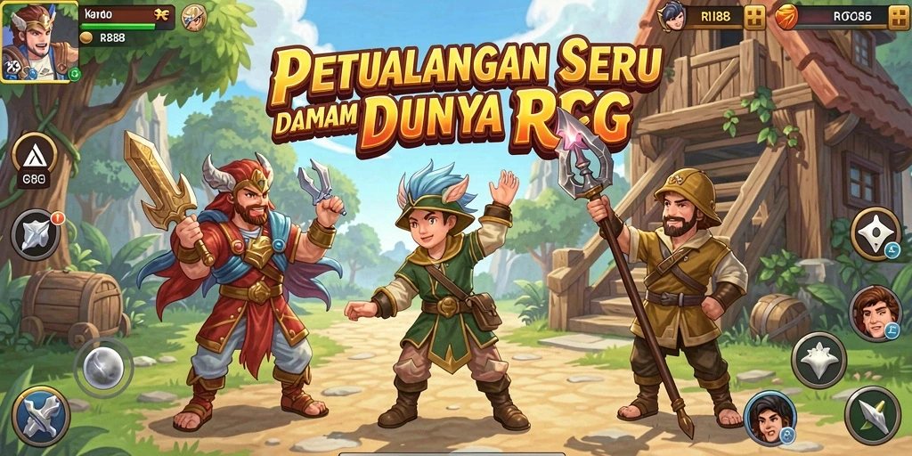 Gameplay menakjubkan dengan petualangan RPG yang mendebarkan.