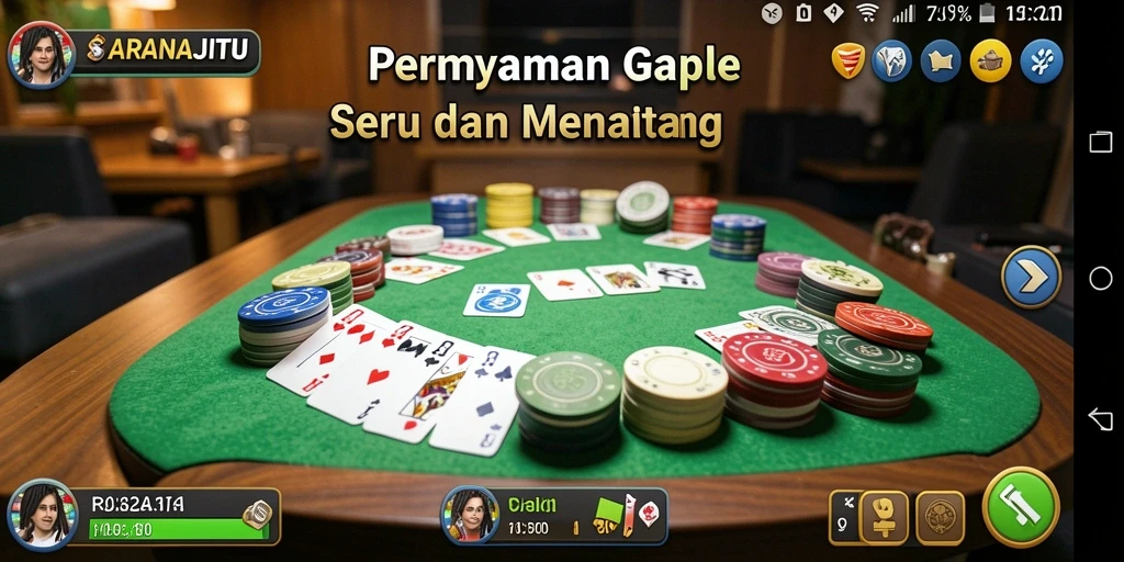 Tampilan gameplay seru dan interaktif dari SARANAJITU.