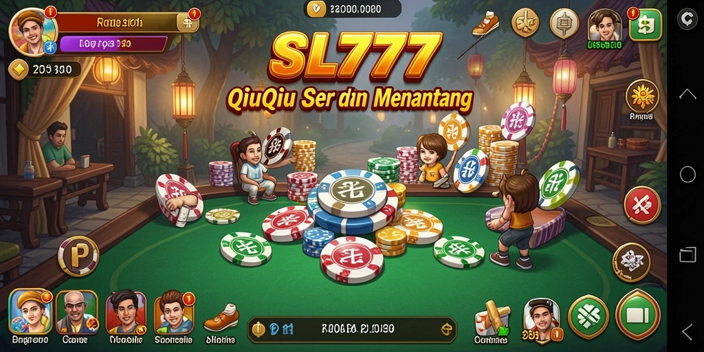 Tampilan menarik dari gameplay QiuQiu di SL777.