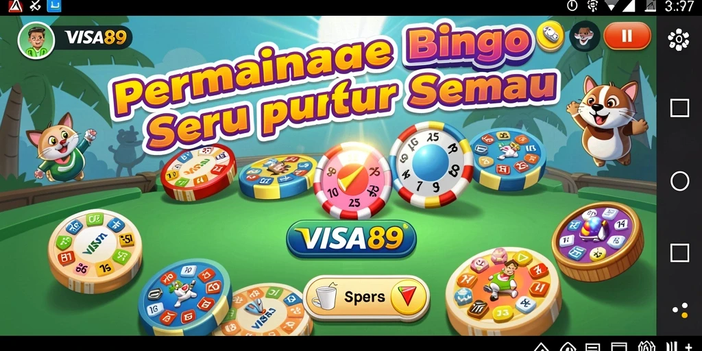 Screenshot utama VISA89 menampilkan gameplay Bingo yang mengasyikkan.