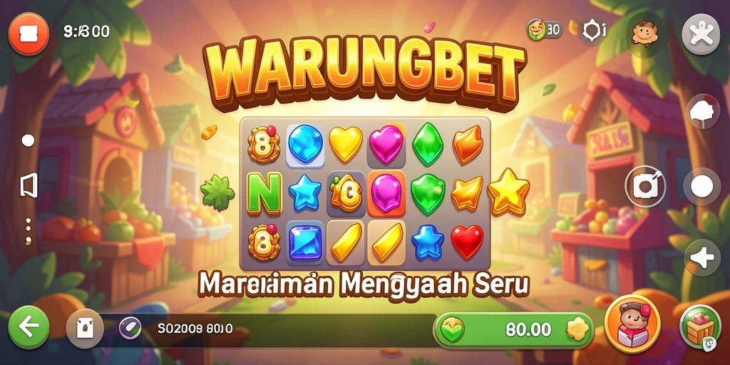 Screenshot gameplay WARUNGBET yang penuh warna dan menarik.