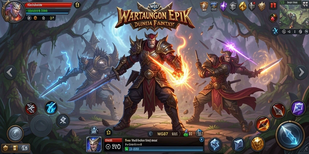 Tampilan menarik dari gameplay RPG penuh aksi dan strategi.