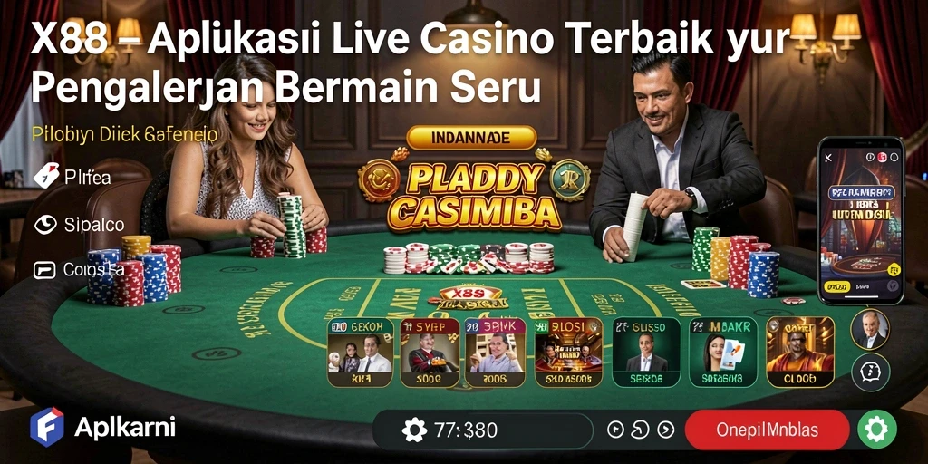Tangkapan layar gameplay seru X88 di Live Casino.